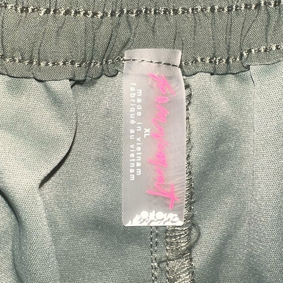 {NWT Free People Movement Secret Garden Short Draw String in Moss Size XL} - Picture 8 of 12